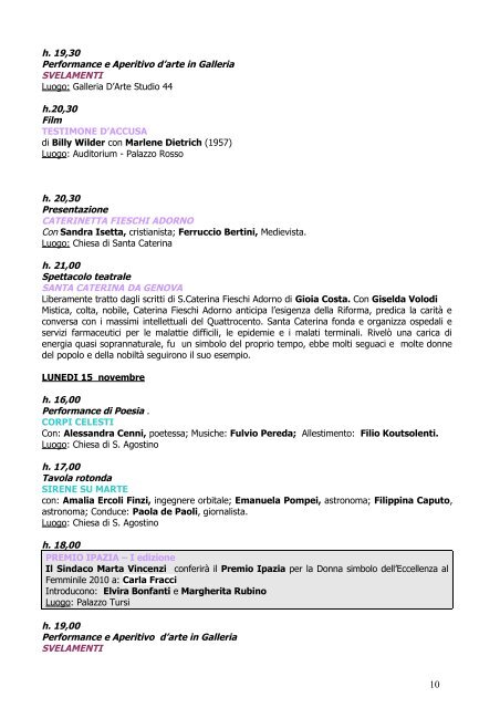 Catalogo - Galleria d'Arte OpenLab Artisti Oggi Genova