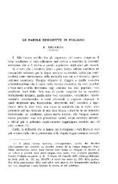 LE PAROLE SEMIDOTTE IN ITALIANO