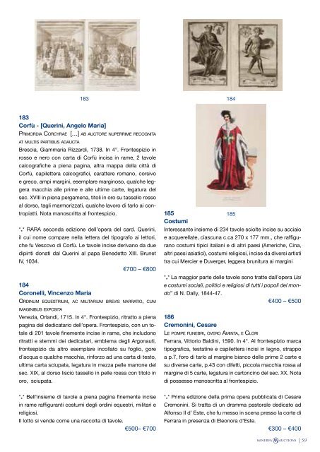 Scarica il catalogo in PDF - Minerva Auctions