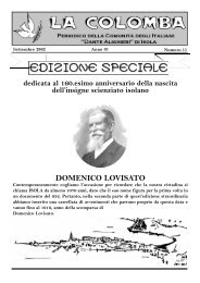 EDIZIONE SPECIALE - Comunità degli Italiani “Dante Alighieri”