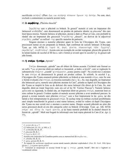 Vocabularul culinar in greaca si latina - fisier pdf - Clasice.ro