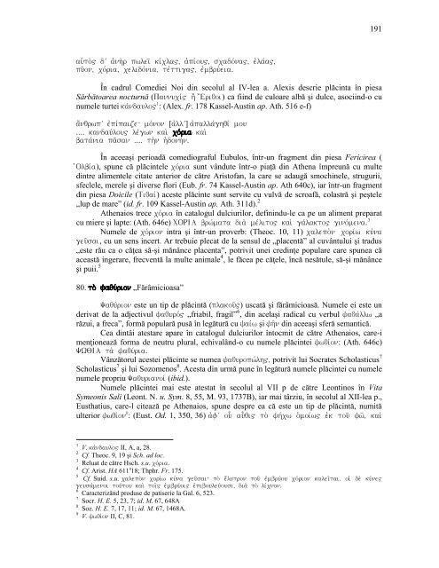 Vocabularul culinar in greaca si latina - fisier pdf - Clasice.ro