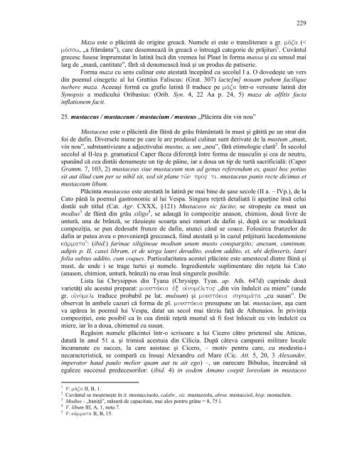 Vocabularul culinar in greaca si latina - fisier pdf - Clasice.ro