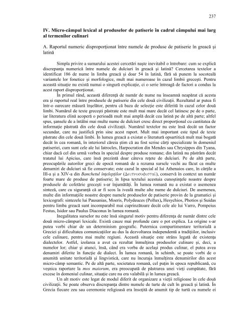 Vocabularul culinar in greaca si latina - fisier pdf - Clasice.ro