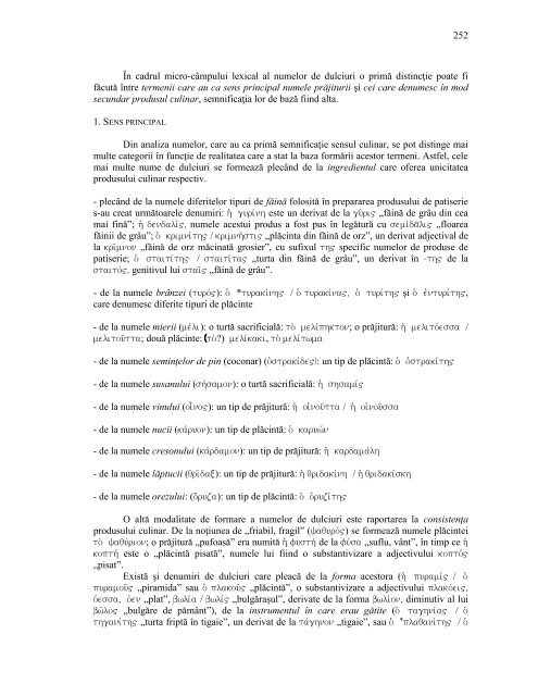 Vocabularul culinar in greaca si latina - fisier pdf - Clasice.ro