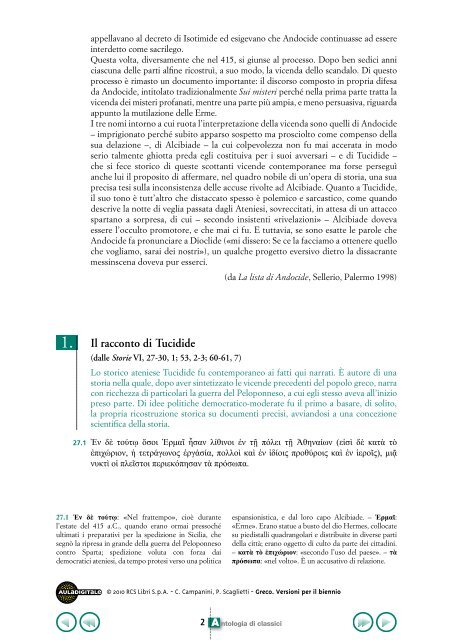 Lo scandalo della mutilazione delle Erme in Tucidide ... - Aula Digitale