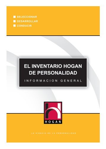 EL INVENTARIO HOGAN DE PERSONALIDAD - Alto Impacto