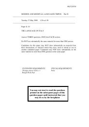 Download the 2008 exam paper - The Faculty of Modern & Medieval ...