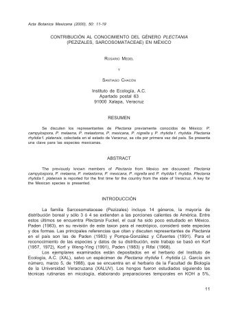 Texto completo / Full text - Instituto de Ecología, A.C.