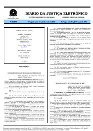 diário da justiça eletrônico - Supremo Tribunal Federal