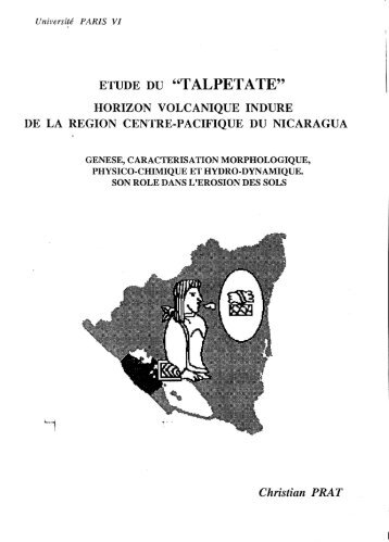 Etude du "talpetate", horizon volcanique induré de la région ... - IRD