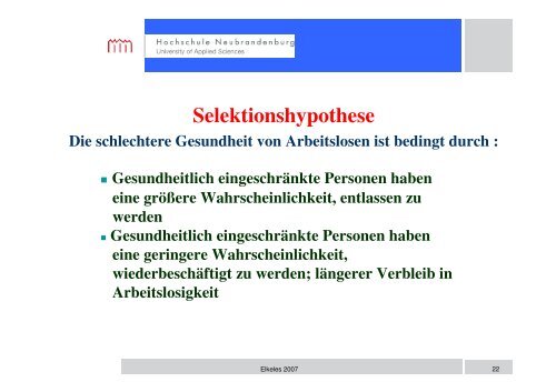 Vortrag Prof. Dr. Thomas Elkeles - Werkstatt Frankfurt eV