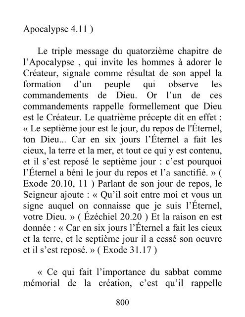 INTRODUCTION Avant le péché, le père de notre race jouissait d ...