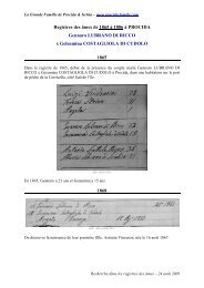 Registres des âmes de 1865 à 1886 à PROCIDA Gennaro ...