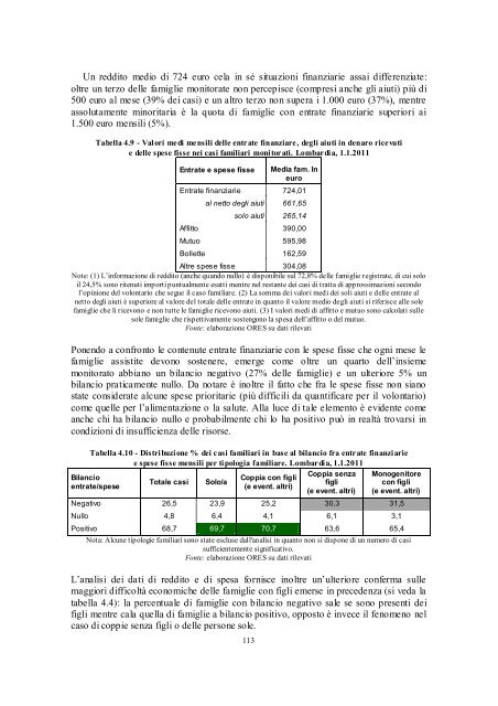 L'esclusione sociale in Lombardia - Eupolis Lombardia - Regione ...