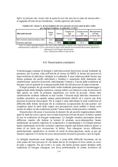 L'esclusione sociale in Lombardia - Eupolis Lombardia - Regione ...