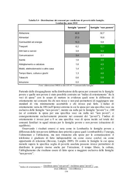 L'esclusione sociale in Lombardia - Eupolis Lombardia - Regione ...