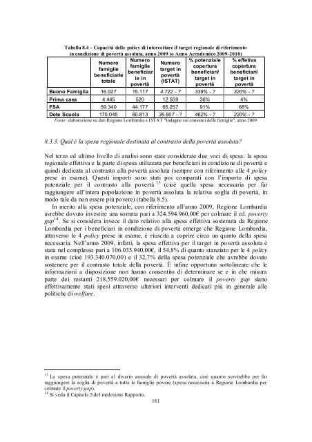 L'esclusione sociale in Lombardia - Eupolis Lombardia - Regione ...