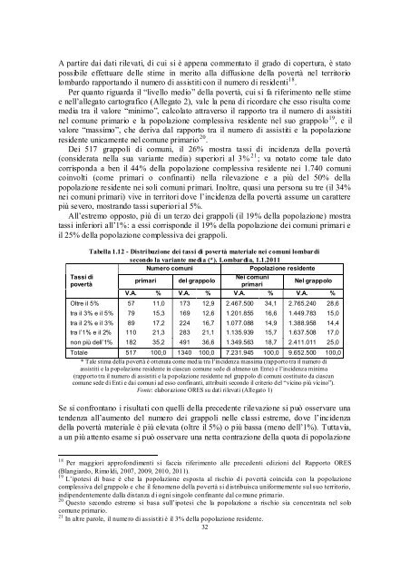 L'esclusione sociale in Lombardia - Eupolis Lombardia - Regione ...