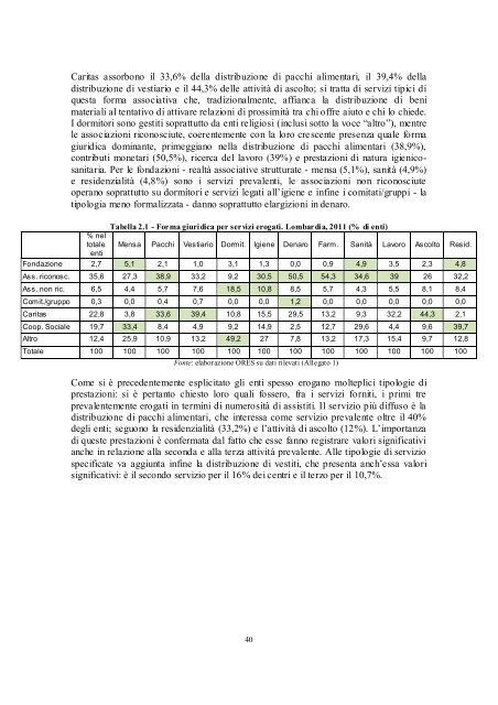 L'esclusione sociale in Lombardia - Eupolis Lombardia - Regione ...
