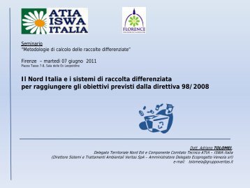 Diapositiva 1 - ATIA-ISWA Italia