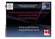 Programmazione e gestione dei tirocini del corso ... - Bologna TSRM