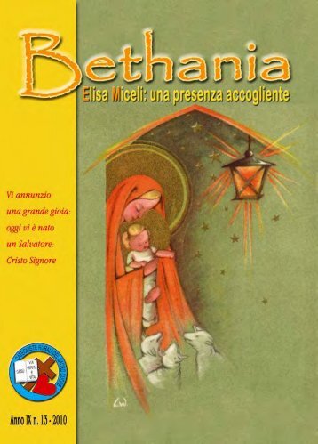 Bethania Anno IX n. 13 - 2010 (PDF) - Elisamiceli.it