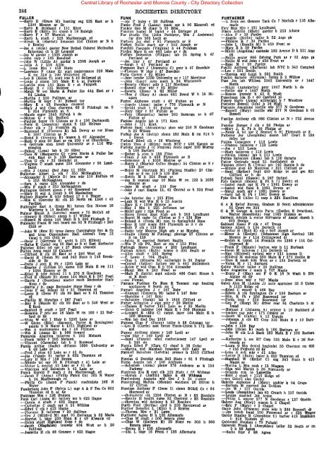 City Directory Collection - Monroe County Library System