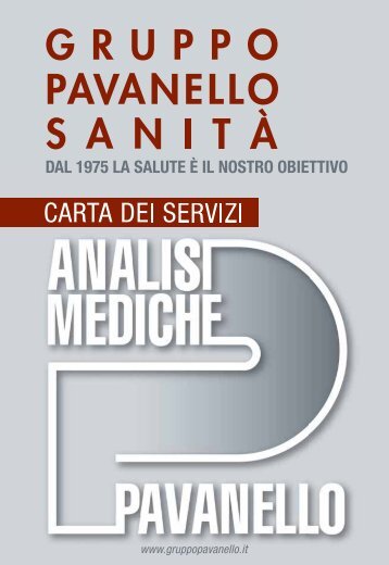 Carta servizi - Gruppopavanello.It