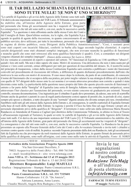 numero del 13-05-2013 - telemajg