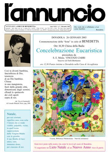 Concelebrazione Eucaristica - Benedetta Bianchi Porro