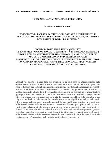 Università degli Studi di Roma “La Sapienza” - Padis