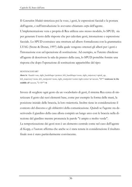 Analisi e sintesi dei gesti comunicativi per gli - Maurizio Mancini