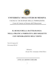 UNIVERSITA' DEGLI STUDI DI MESSINA - Centro Studi Logos