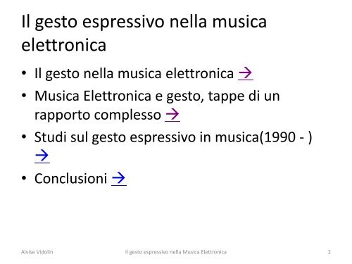 Il gesto espressivo nella musica elettronica - Villacontarini.com