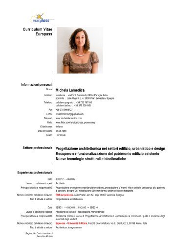 europass cv - italiano  pdf