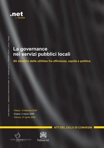 La governance nei servizi pubblici locali - Confservizi Cispel Toscana