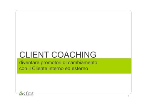 client coaching - Logotel