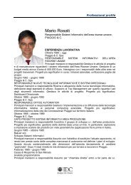 Mario Rosati, Responsabile Sistemi Informativi dell'area ... - IDC Italia