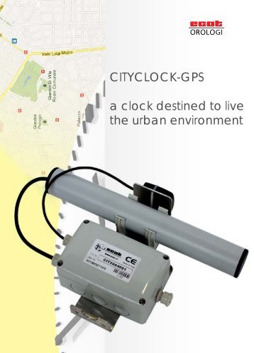 CITYCLOCK-GPS a clock destined to live the urban ... - Ecat Orologi