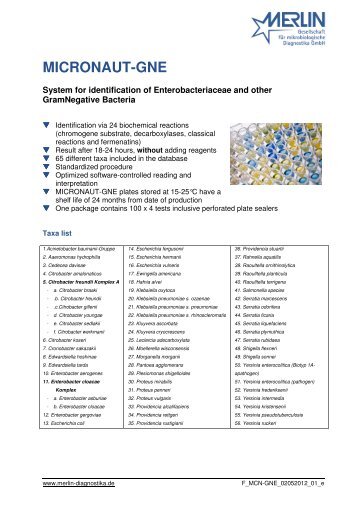 MICRONAUT-GNE - MERLIN Diagnostika GmbH