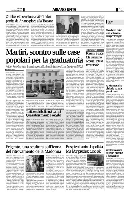 Edizione del 10/05/2013 - Corriere
