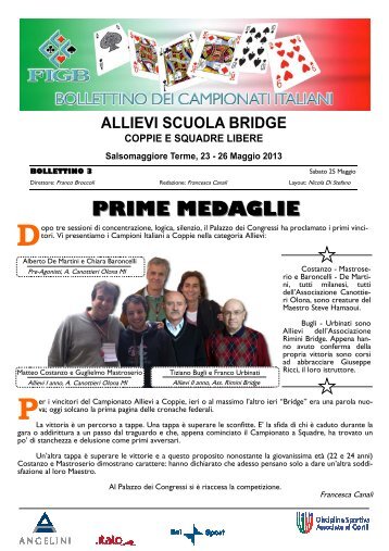 Bollettino 3 - Federazione Italiana Gioco Bridge