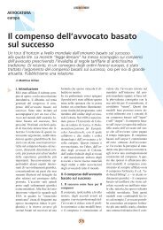 Il compenso dell'avvocato basato sul successo - Cassa Forense