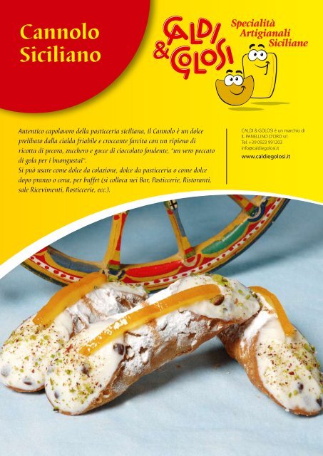 Cannolo Siciliano mignon - Caldi & Golosi