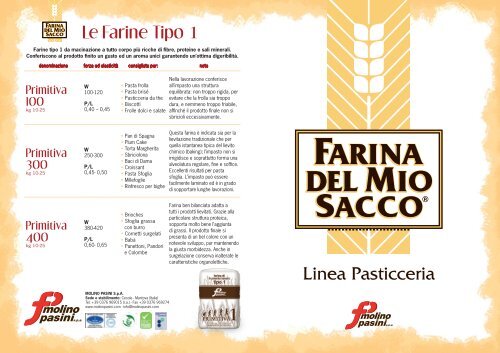 scarica il catalogo della linea di farine per ... - Molino Pasini