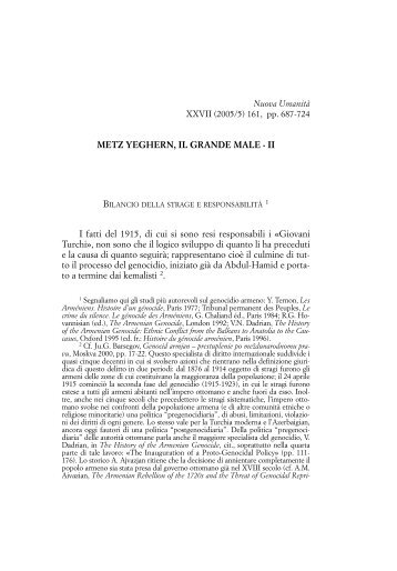 (2005/5) 161, pp. 687-724 METZ YEGHERN, IL GRANDE MALE - II I ...