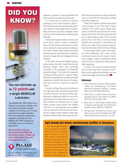 Machinery Lubrication May June 2011 - Welcome to ECN Digital ...