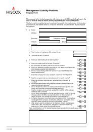 Management Liability Portfolio Proposal Form - Willis