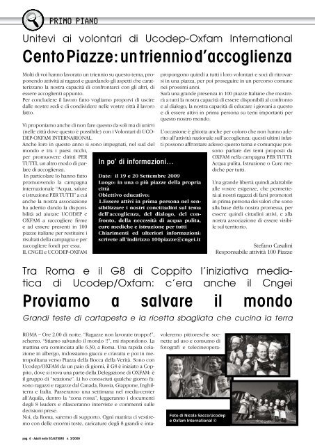 Rivista mensile n. 3 - Settembre 2009 Poste Italiane Sped ... - Niscemi